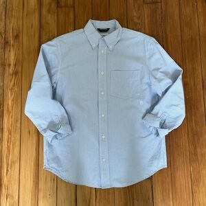 G.H. Bass & Co. Light Blue Striped Button Down Shirt